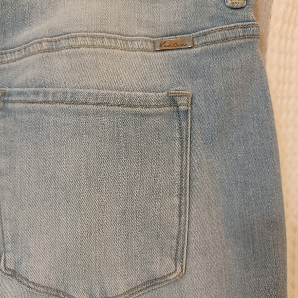 KanCan Light Wash Frayed Raw Hem Bootcut High Rise Jeans Size 18 - Picture 7 of 9